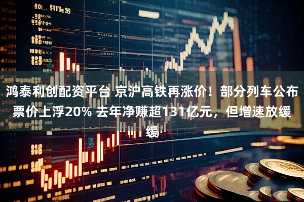鸿泰利创配资平台 京沪高铁再涨价！部分列车公布票价上浮20% 去年净赚超131亿元，但增速放缓