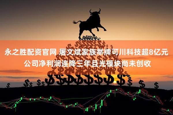 永之胜配资官网 屠文斌家族举牌可川科技超8亿元 公司净利润连降三年且光模块尚未创收